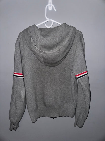 Thom Browne striped zip-up hoodie